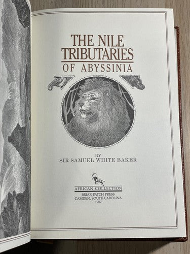 The Nile Tributaries Of Abyssinia by Samuel W Baker 1987 Leather Cover