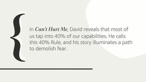 Can't Hurt Me Master Your Mind Defy the Odds David Goggins Hardcover Book