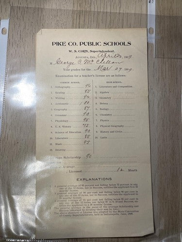 Antique Report Cards Commencement Programs 1898 1900 1909 School Ephemera