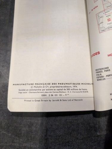 Michelin Guide Paris Brittany Austria Travel Guidebooks Set Vintage Maps