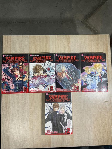 Vampire Knight Manga Volumes 2-6 Set Matsuri Hino VIZ Media