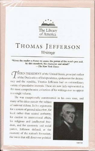 Rare LIBRARY OF AMERICA THOMAS JEFFERSON WRITINGS / 1984 [Hardcover] Jefferson,