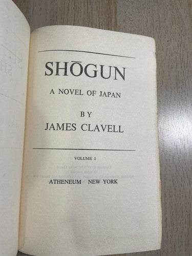 Shogun James Clavell Complete 2 Volume Set Novel Japan Historical Fiction