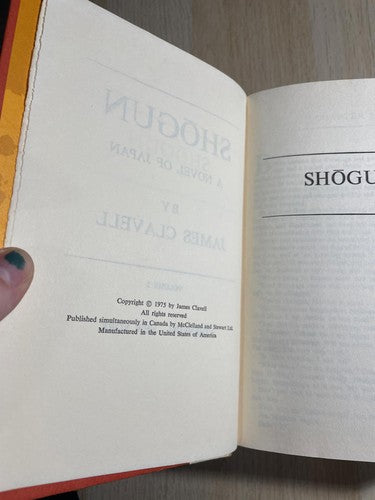 Shogun James Clavell Complete 2 Volume Set Novel Japan Historical Fiction