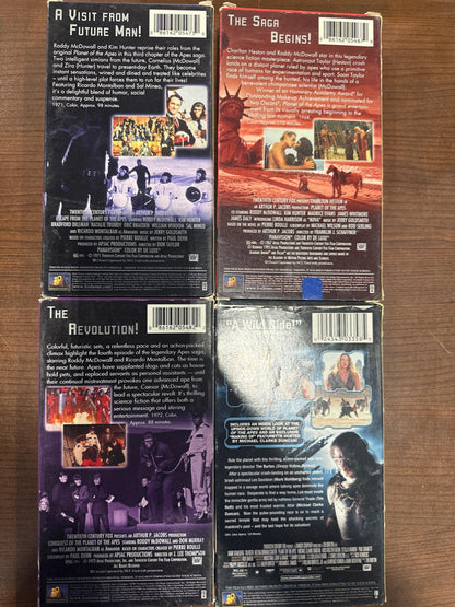 Planet Of The Apes VHS Set 4 VHS Collection - Good