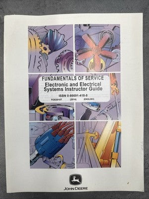 LOT of 3 John Deere FUNDAMENTALS OF SERVICE  ENGINES HYDRAULICS ELECTRIC SYSTEMS