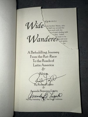 Wide-Eyed Wanderers : A Befuddling Journey from the Rat Race SIGNED both authors