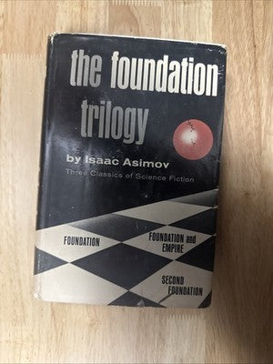 The Foundation Trilogy Isaac Asimov 1951 HARDCOVER Book Club Edition Sci-Fi