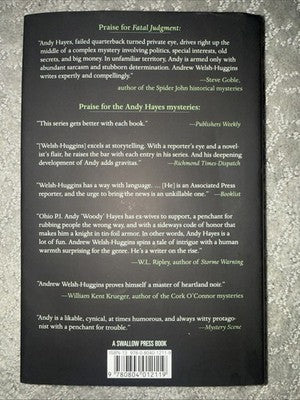 SIGNED! Fatal Judgment: An Andy Hayes Mystery by Welsh-Huggins, Andrew