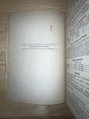 Germania Kalender 1882 German Calendar Antique Rare Vintage Book