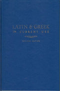 Latin and Greek in Current Use by Eli Burriss (1949-06-30) [Hardcover] unknown