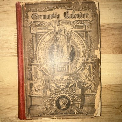 Germania Kalender 1882 German Calendar Antique Rare Vintage Book
