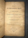 SAINT'S EVERLASTING  by RICHARD BAXTER antique AMERICANA 1822