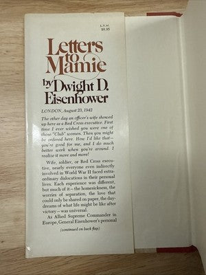 Letters to Mamie Dwight D Eisenhower 1st Edition 1978 Presidential Biography