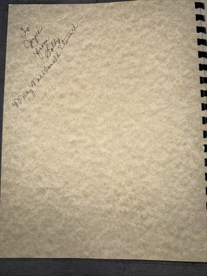 Kitchen Nostalgia An Incomplete Cookbook A Collection of Heirloom Recipes SIGNED