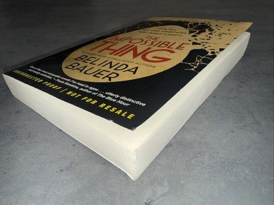 The Impossible Thing Uncorrected Proof ARC Advance Reader Copy Galley