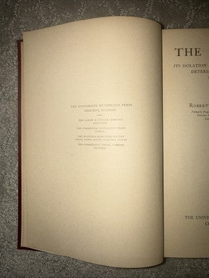 The Electron by Robert Millikan 1939 2nd Edition 7th Impression