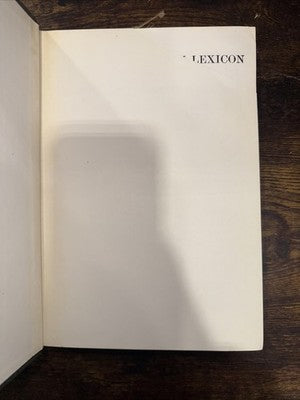A Hebrew and English Lexicon of the Old Testament 1976 Edition