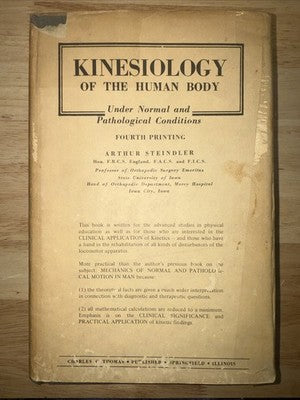 Kinesiology of the Human Body Under Normal and Pathological Conditions 1973