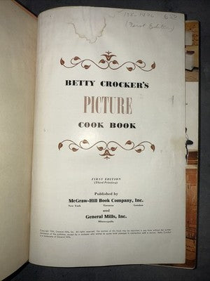 Betty Crocker's Picture Cook Book 1st Edition 3rd Printing 1950 Vintage