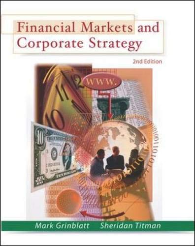 Financial Markets & Corporate Strategy Grinblatt,Mark and Titman,Sheridan - Good