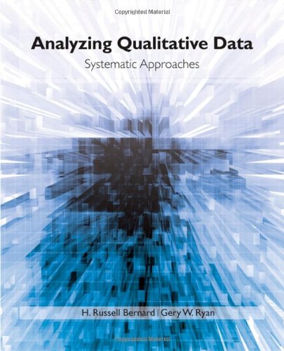 Analyzing Qualitative Data: Systematic Approaches - Very Good