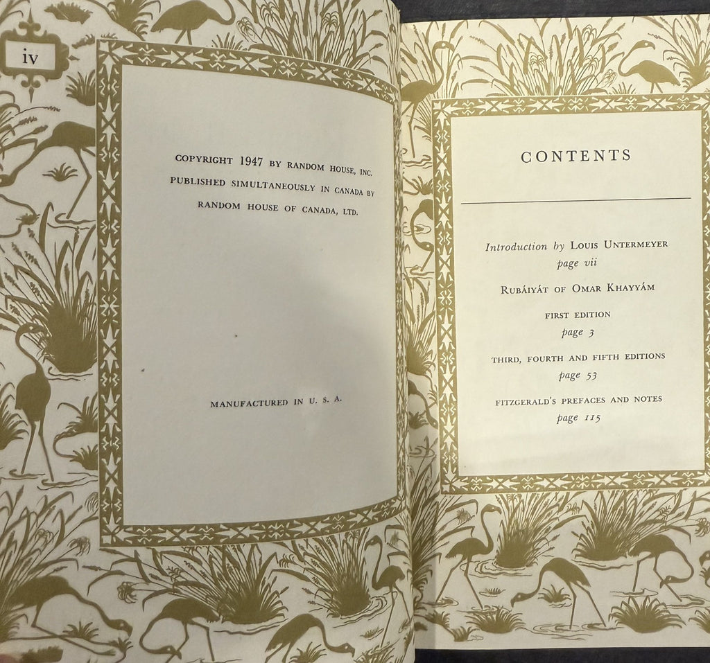 Rubaiyat of Omar Khayyam Persian Poetry Classic Literature Book