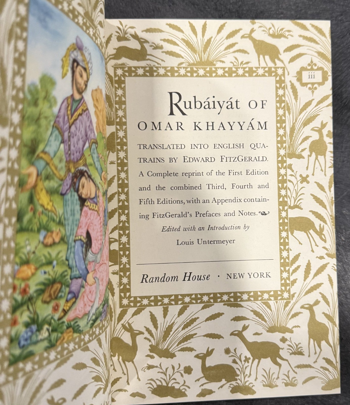 Rubaiyat of Omar Khayyam Persian Poetry Classic Literature Book