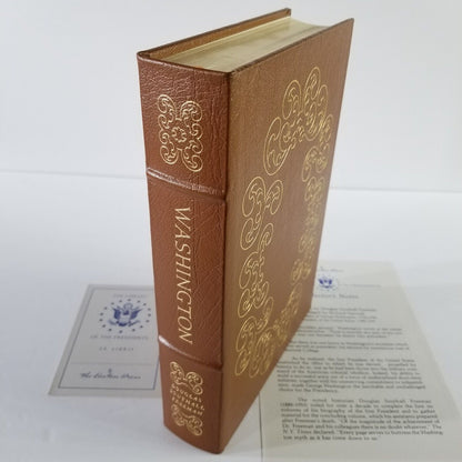 Easton Press Library Presidents Washington by Douglas Freeman - Like New