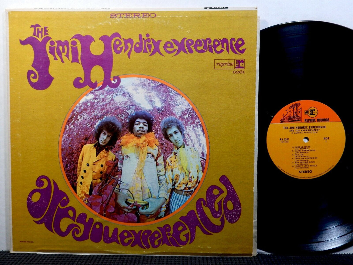 THE JIMI HENDRIX EXPERIENCE Are You Experienced? LP REPRISE 6261 STEREO Psych