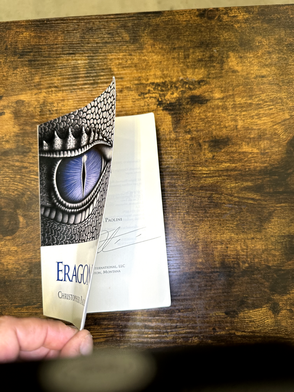 Eragon Paolini SIGNED True 1st Self-Published 2002 Paolini International Rare