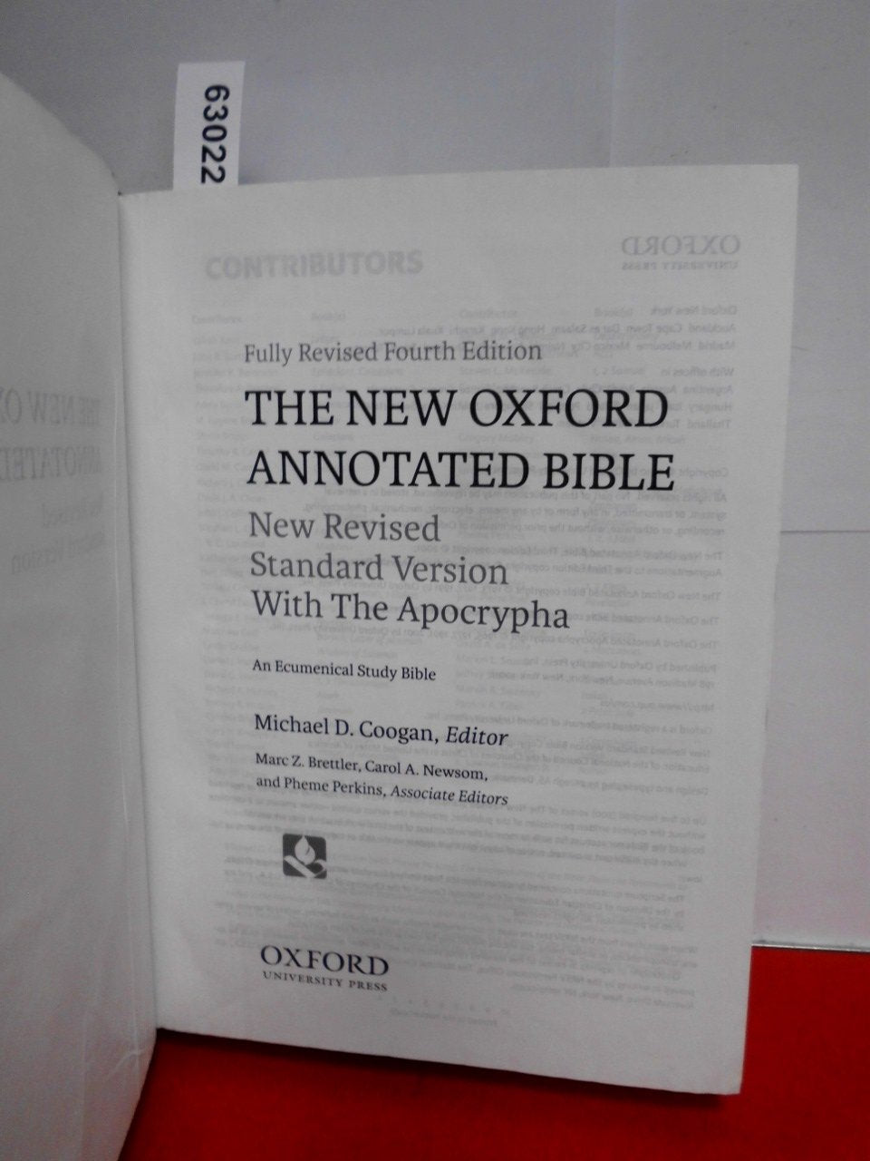 The New Oxford Annotated Bible with Apocrypha: New Revised Standard Version, - Acceptable