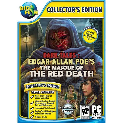 Dark Tales Edgar Allan Poes THE MASQUE OF RED DEATH Hidden Object PC Game + Bonus [video game] - Good