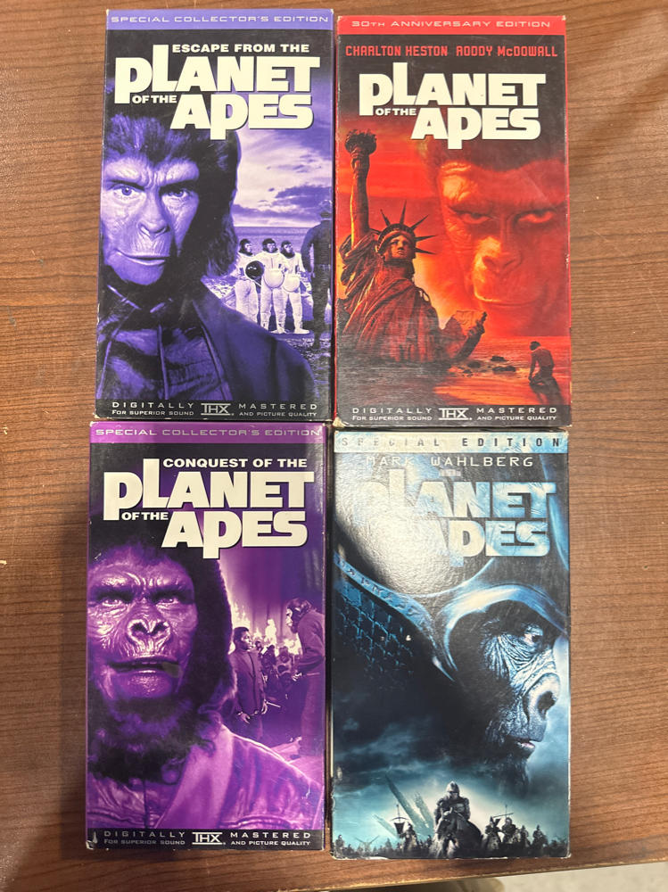 Planet Of The Apes VHS Set 4 VHS Collection - Good