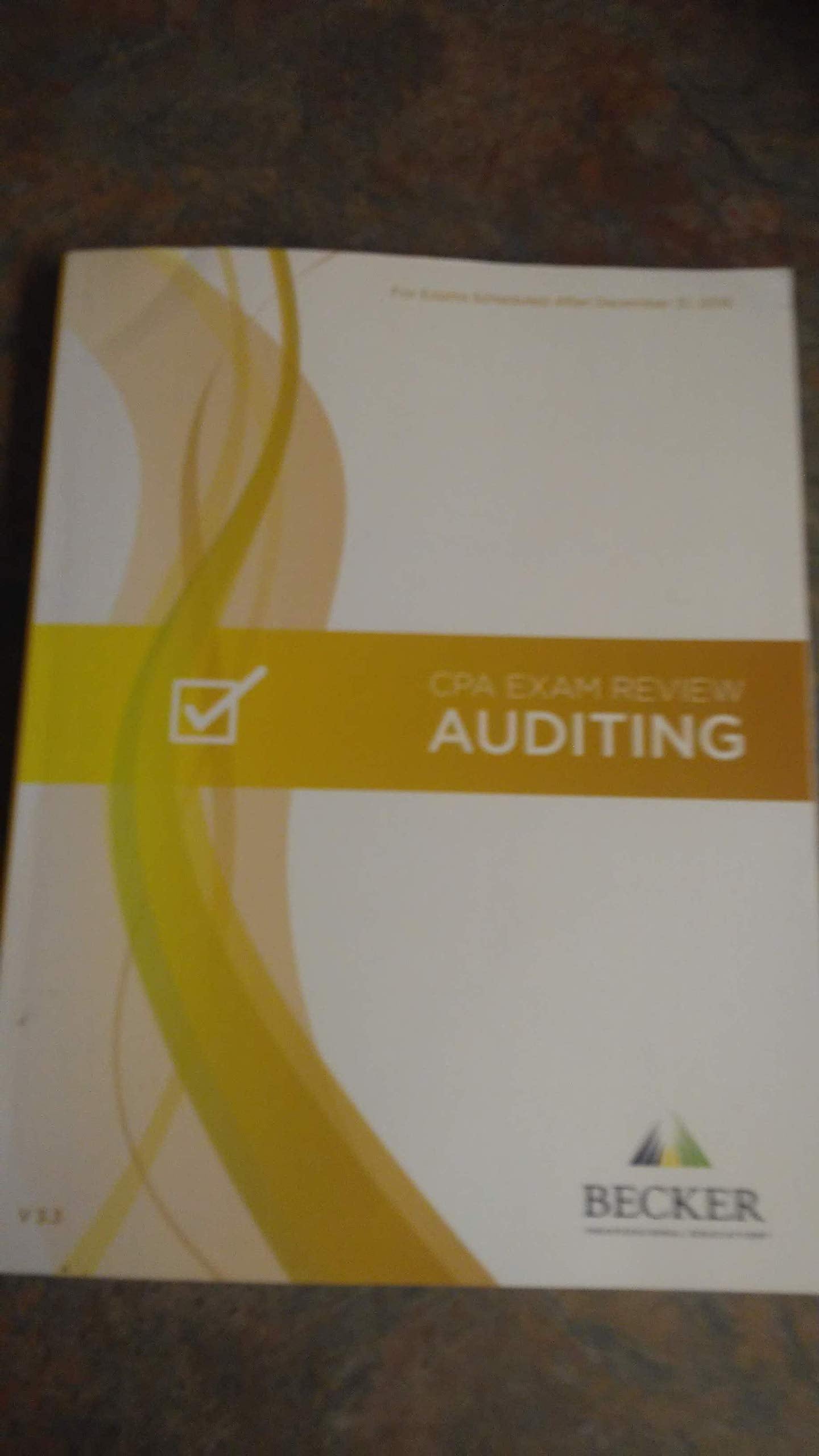 2019 Auditing CPA Exam Review V.3.3 [Paperback] Becker