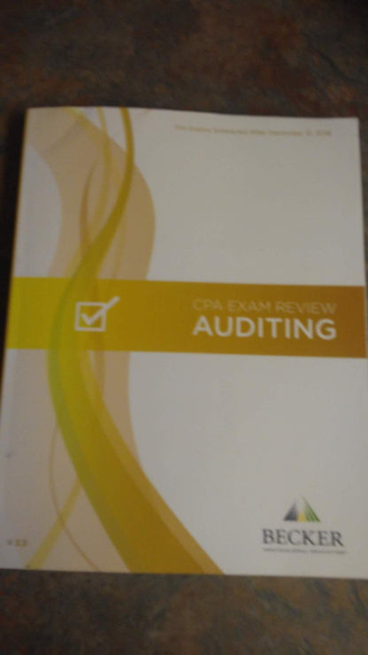 2019 Auditing CPA Exam Review V.3.3 [Paperback] Becker