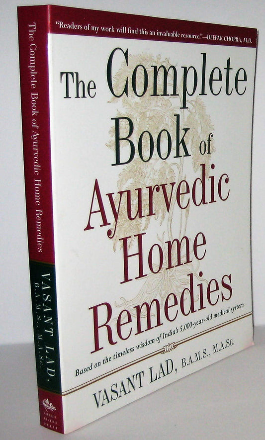 The complete Book of ayurvedic home remedies.complete book. [Perfect Paperback]