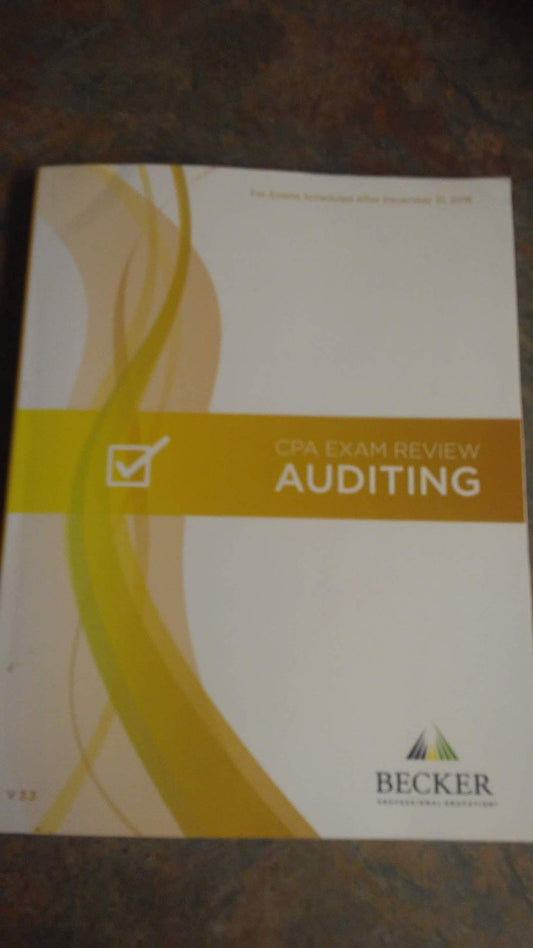 2019 Auditing CPA Exam Review V.3.3 [Paperback] Becker