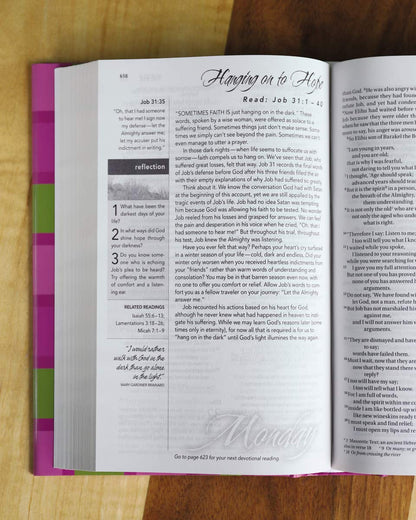 NIV, Women's Devotional Bible, Hardcover, Multi-Color Zondervan - Good