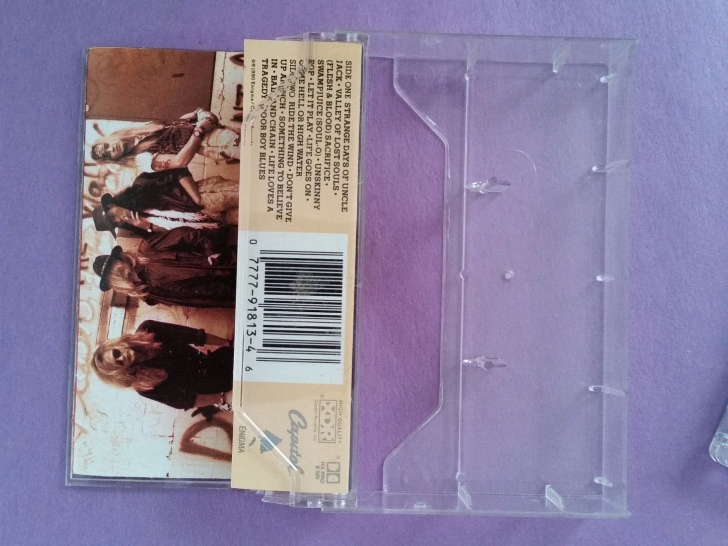 POISON Flesh & Blood Cassette Tape 1990 Capitol C4 91813 [Audio Cassette] - Good