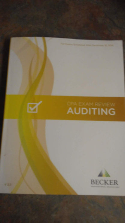 2019 Auditing CPA Exam Review V.3.3 [Paperback] Becker