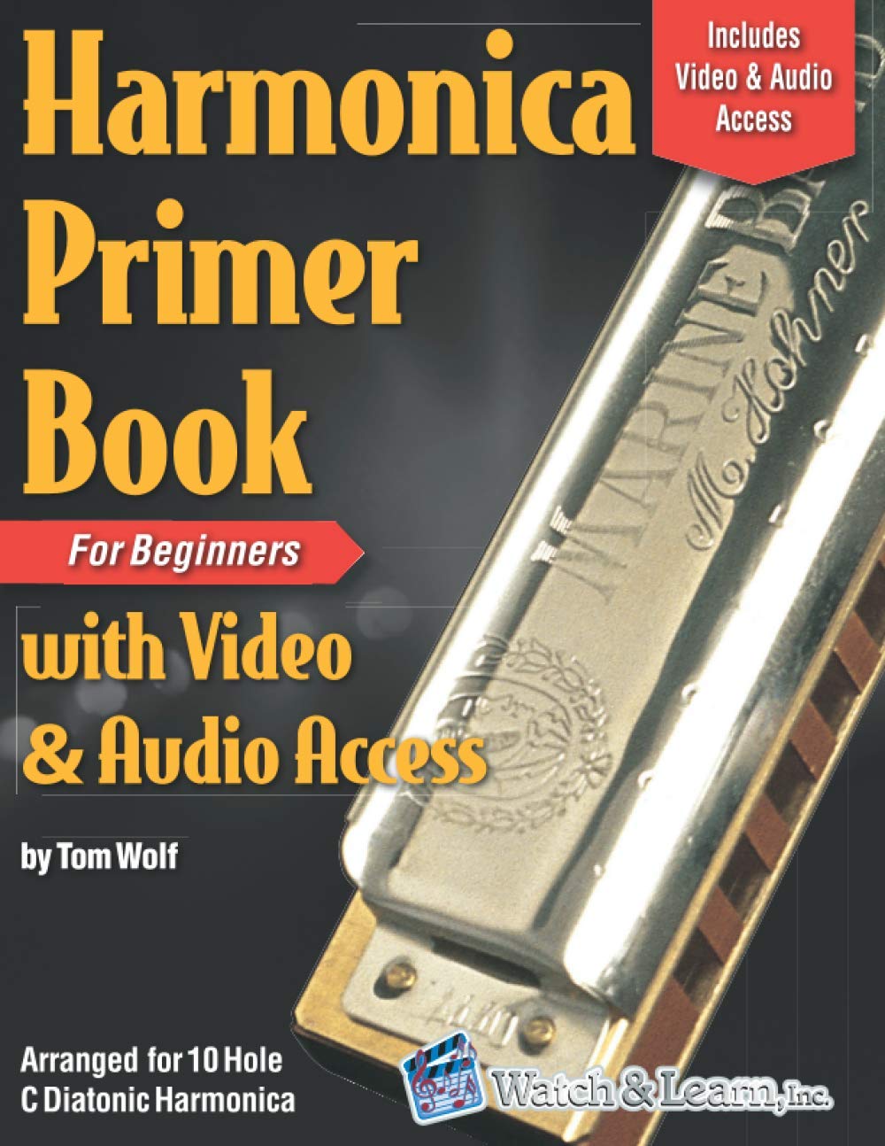 Harmonica Primer Book for Beginners with Video and Audio Access [Paperback] - Good