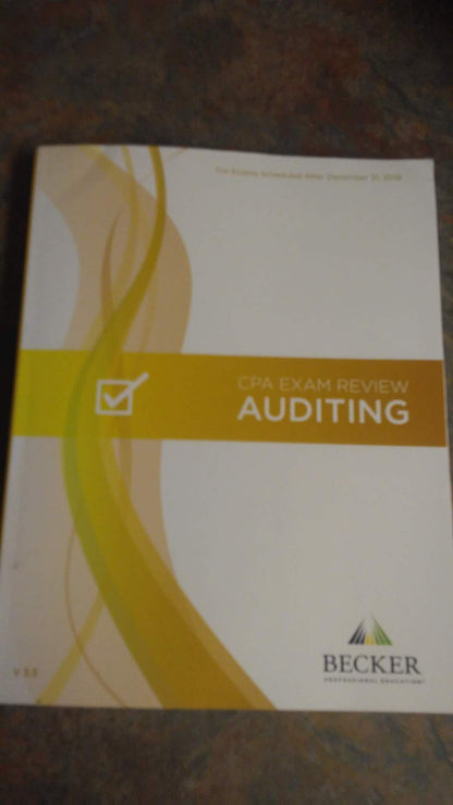 2019 Auditing CPA Exam Review V.3.3 [Paperback] Becker