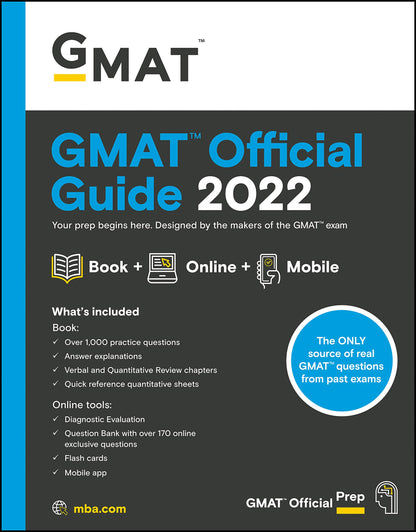 GMAT Official Guide 2022 Bundle: Books + Online Question Bank GMAC (Graduate Management Admission Council)