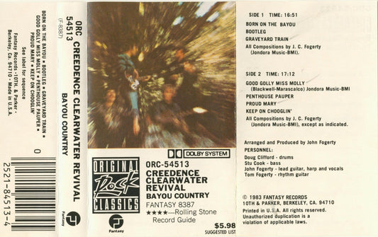 Bayou Country [Audio Cassette] Creedence Clearwater Revival - Good