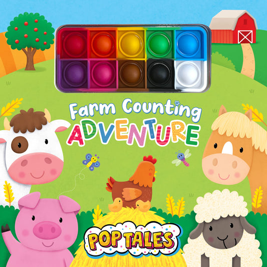 Farm Counting Adventure - Children's Touch and Pop Board Book with Fidget Pop - Good