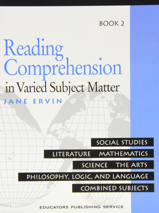 Reading Comprehension in Varied Subject Matter: Social Studies, Literature,