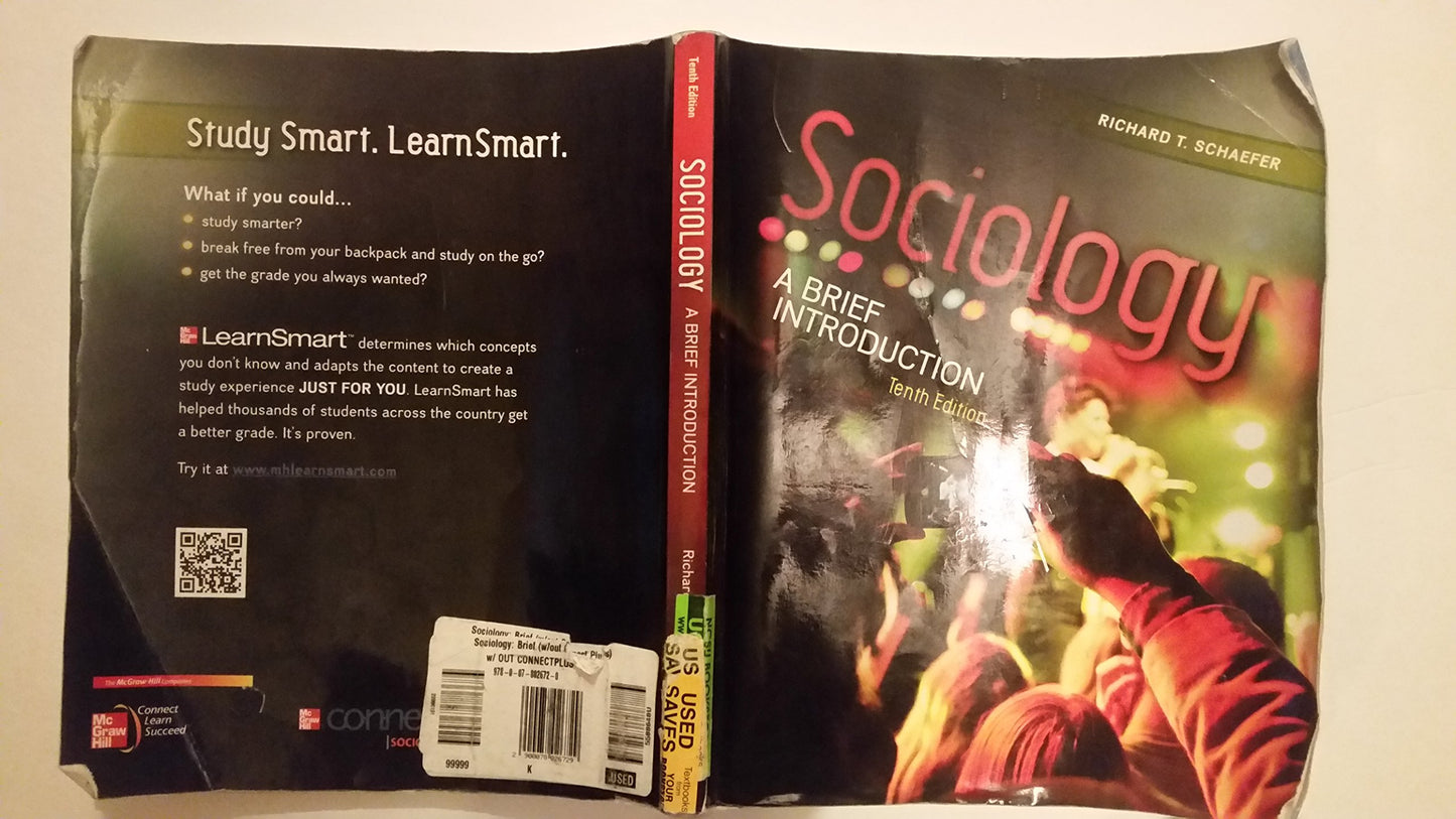 Sociology: A Brief Introduction [Paperback] Schaefer, Richard T. - Good