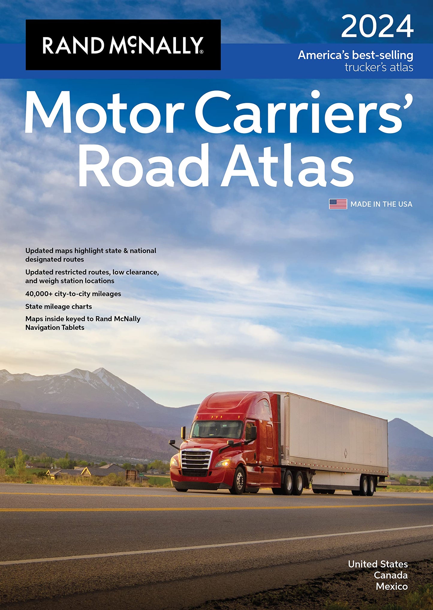 Rand McNally 2024 Motor Carriers' Road Atlas (The Rand McNally Motor Carriers' Road Atlas) [Paperback] Rand McNally