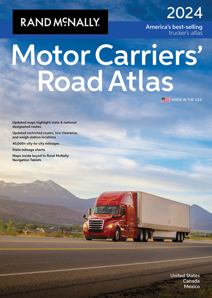 Rand McNally 2024 Motor Carriers' Road Atlas (The Rand McNally Motor Carriers' Road Atlas) [Paperback] Rand McNally